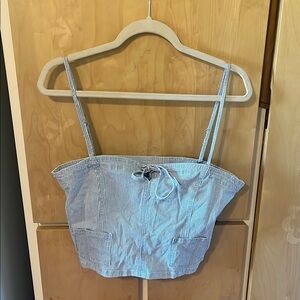 Striped Blue Women's Top